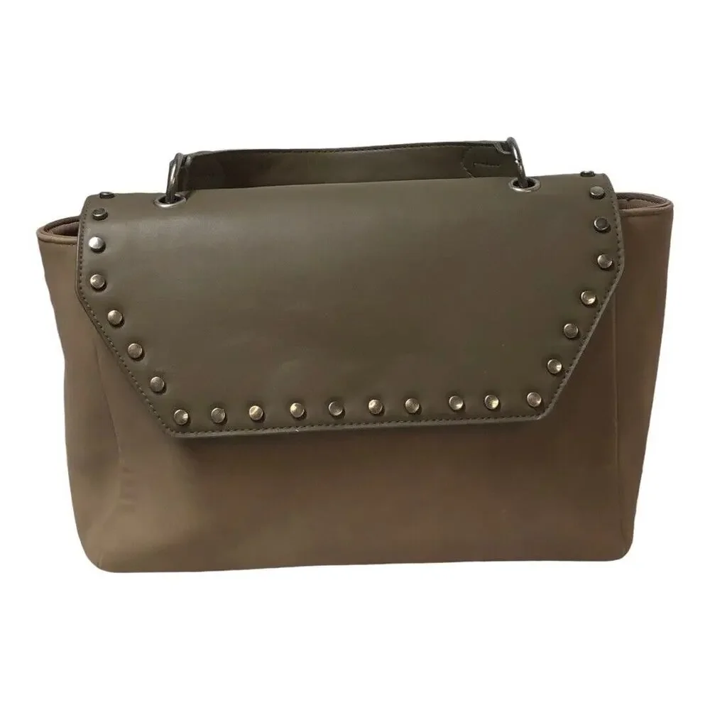 Universal Threads Brown Top Handle Handbag 12x9 Faux Leather Satchel‎